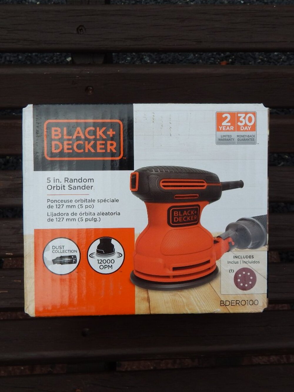 BLACK+DECKER 2.4 Amp 5 in. Random Orbit Sander Electric (BDERO600)